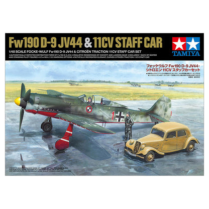 Image of 1/48 Focke-Wulf Fw190 D-9 JV44 & Citroen Traction 11CV Staff