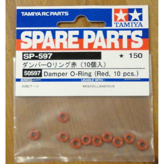 Image of Tamiya Red Damper (Shock) O-Ring Set (10pcs) TAM50597