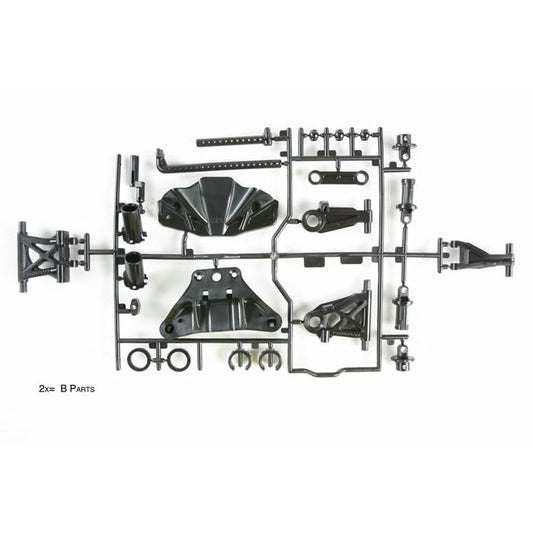 Image of Tamiya TT-02 TT02 Chassis Car B Parts Set (Suspension Arms) TAM51528