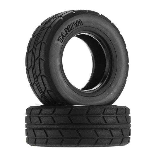 Image of TAMIYA MAN On-road Racing Truck Tires (2pcs) TT-01/TT-02 fits 51588 Wheels 51589