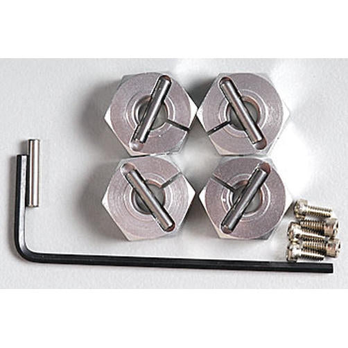Image of Silver Aluminum Clamp-Type Wheel Hubs (6mm) TAM53569