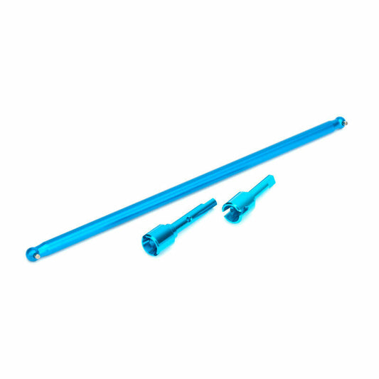 Image of Tamiya TT-01 TT01 Blue Alloy Propeller Joint & Center Shaft Set TAM54026