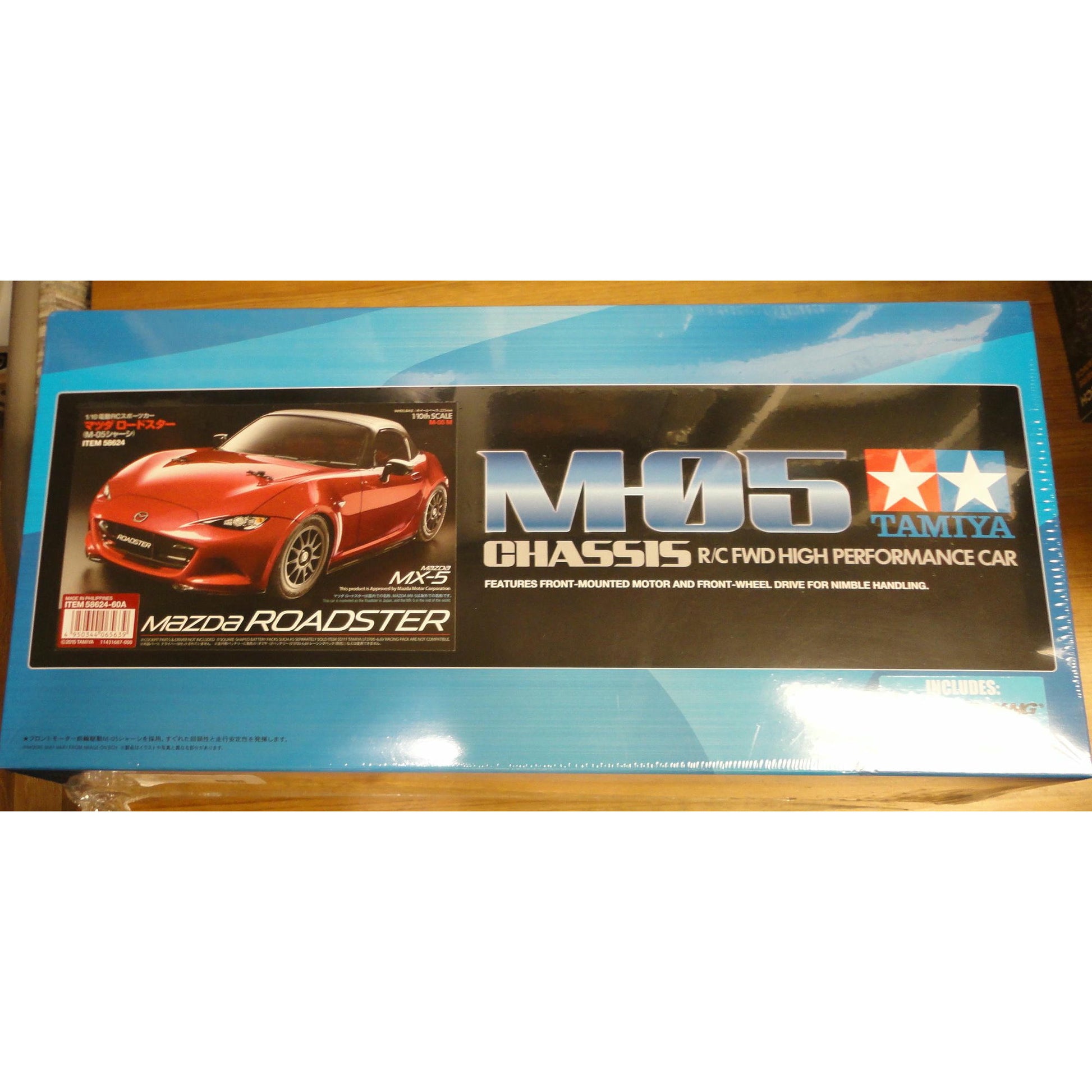 Image of Tamiya Mazda MX-5 Roadster M-05 M05 FWD 1/10 Scale Unassembled Car Kit TAM58624A