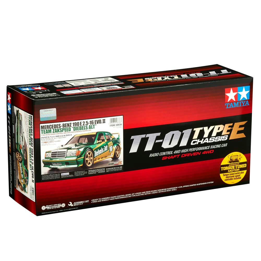 TAMIYA 58638 Mercedes-Benz 1:10 RC MB 190E Theft Old Zakspeed TT-01E