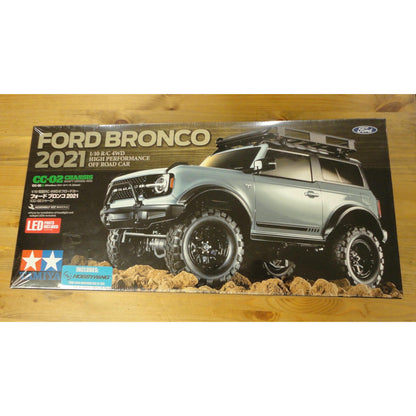 Image of Tamiya 1/10 RC Ford Bronco Kit w/ CC-02 Chassis Unassembled Kit TAM58705-A