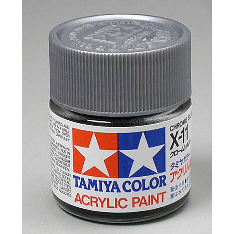 Acrylic X-11 Chrome Silver Paint, 23ml Bottle