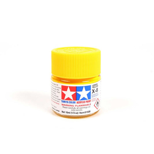Acrylic Mini X-8 Lemon Yellow Paint, 10ml Bottle