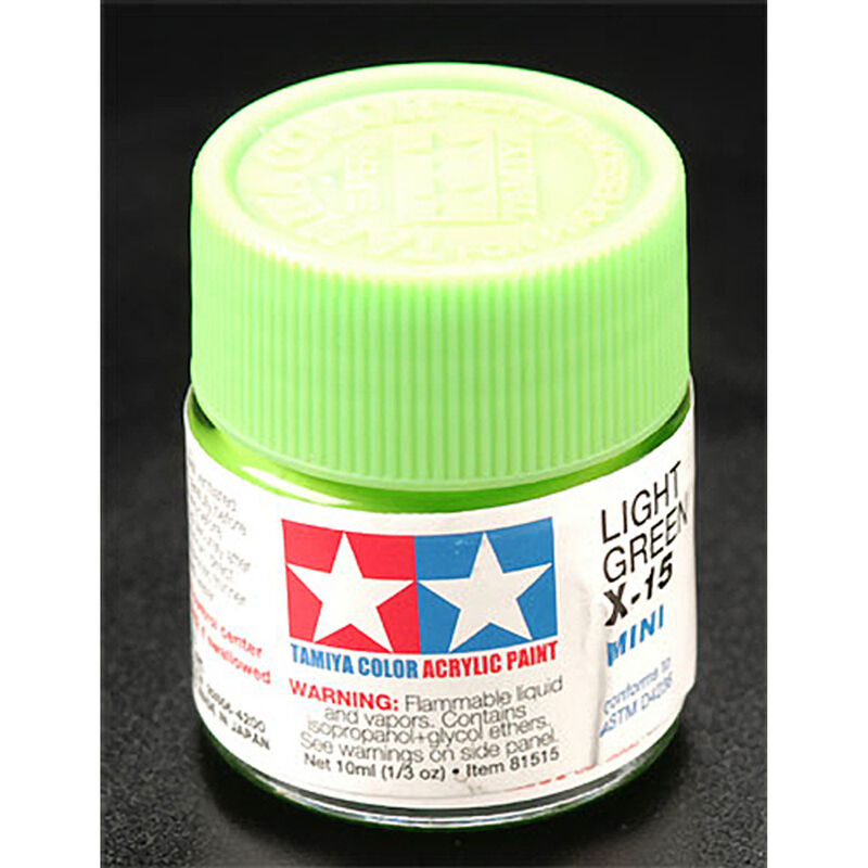 Acrylic Mini X-15 Light Green Paint, 10ml Bottle