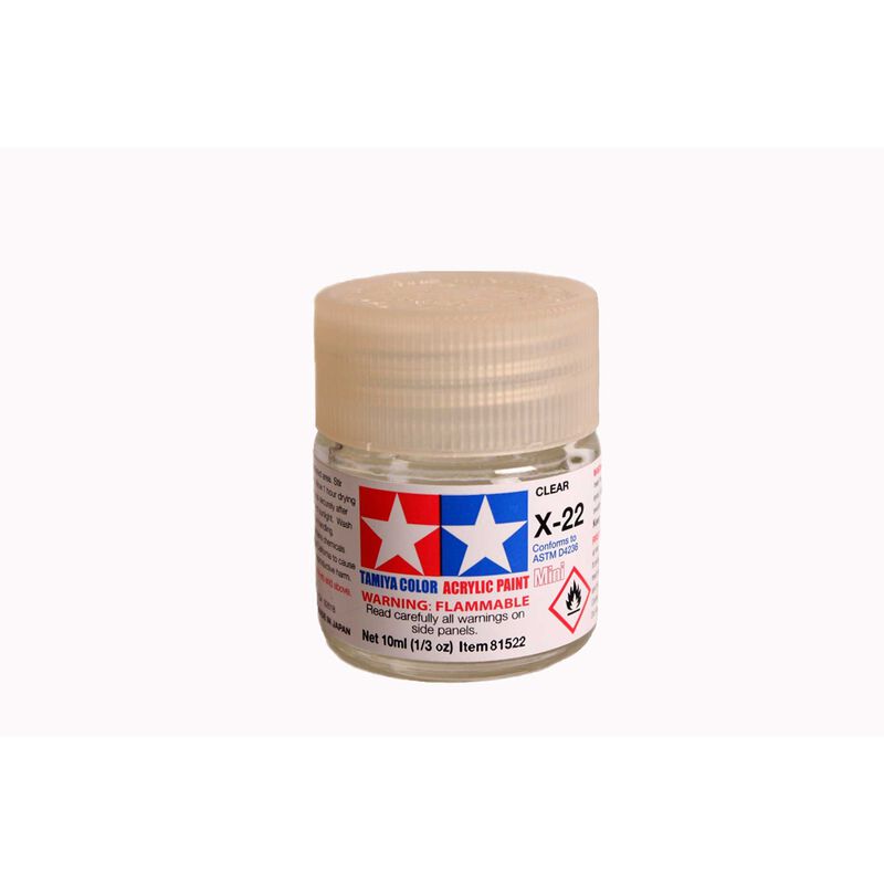Acrylic Mini X22 Clear 1/3 oz