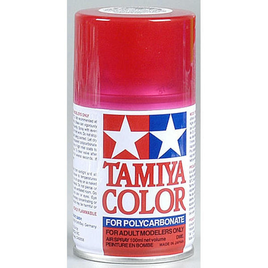 Image of Tamiya PS-37 Translucent Red Polycarbonate/Lexan Spray Paint 3 oz TAM86037