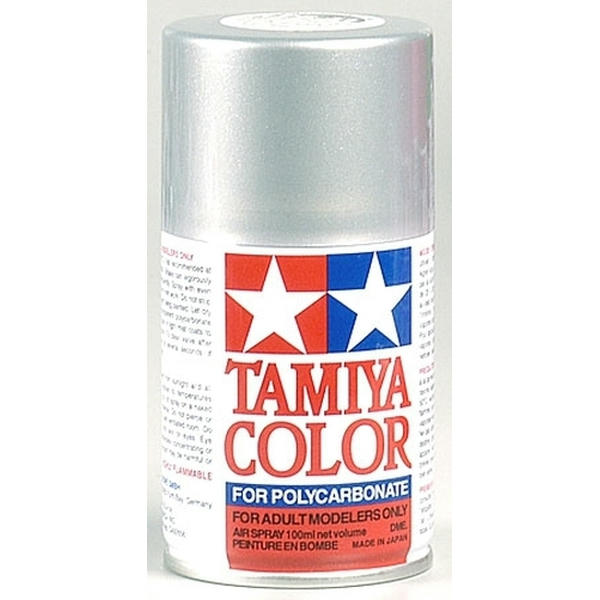 Image of Tamiya PS-41 Bright Silver Polycarbonate/Lexan Body Spray Paint 100ml TAM86041