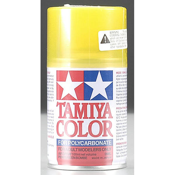 Image of Tamiya PS-42 Translucent Yellow Polycarbonate/Lexan Spray Paint 3 oz TAM86042