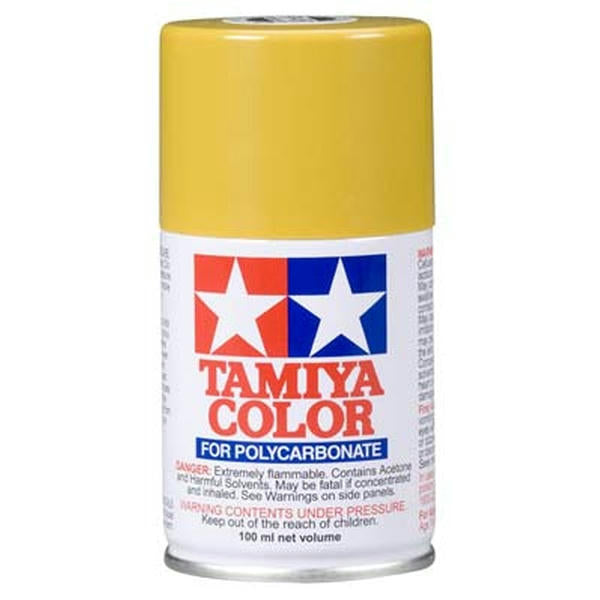 Image of Tamiya PS-56 Mustard Yellow Polycarbonate/Lexan Spray Paint 3 oz TAM86056