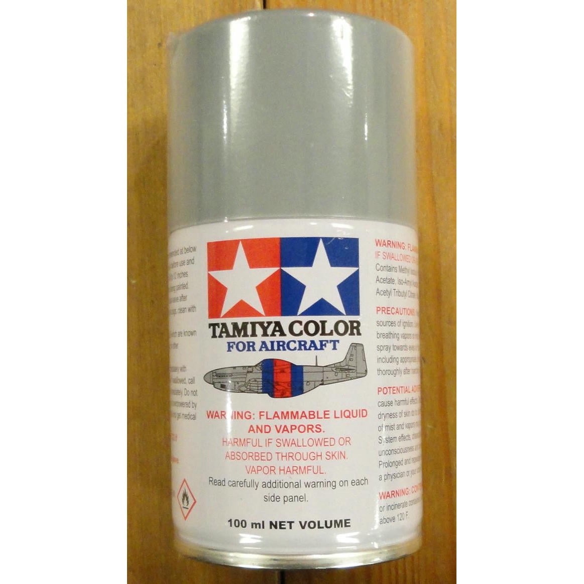 Image of Tamiya AS-7 USAAF Neutral Grey Model Paint 100ml Aerosol Spray Can TAM86507