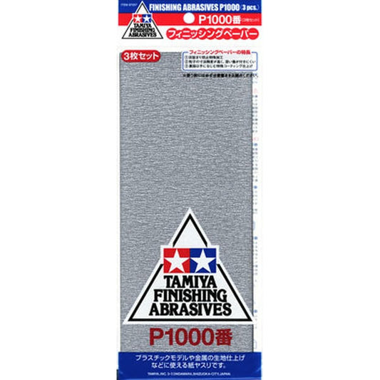 Image of Tamiya Finishing Abrasives P1000 (3) TAM87057