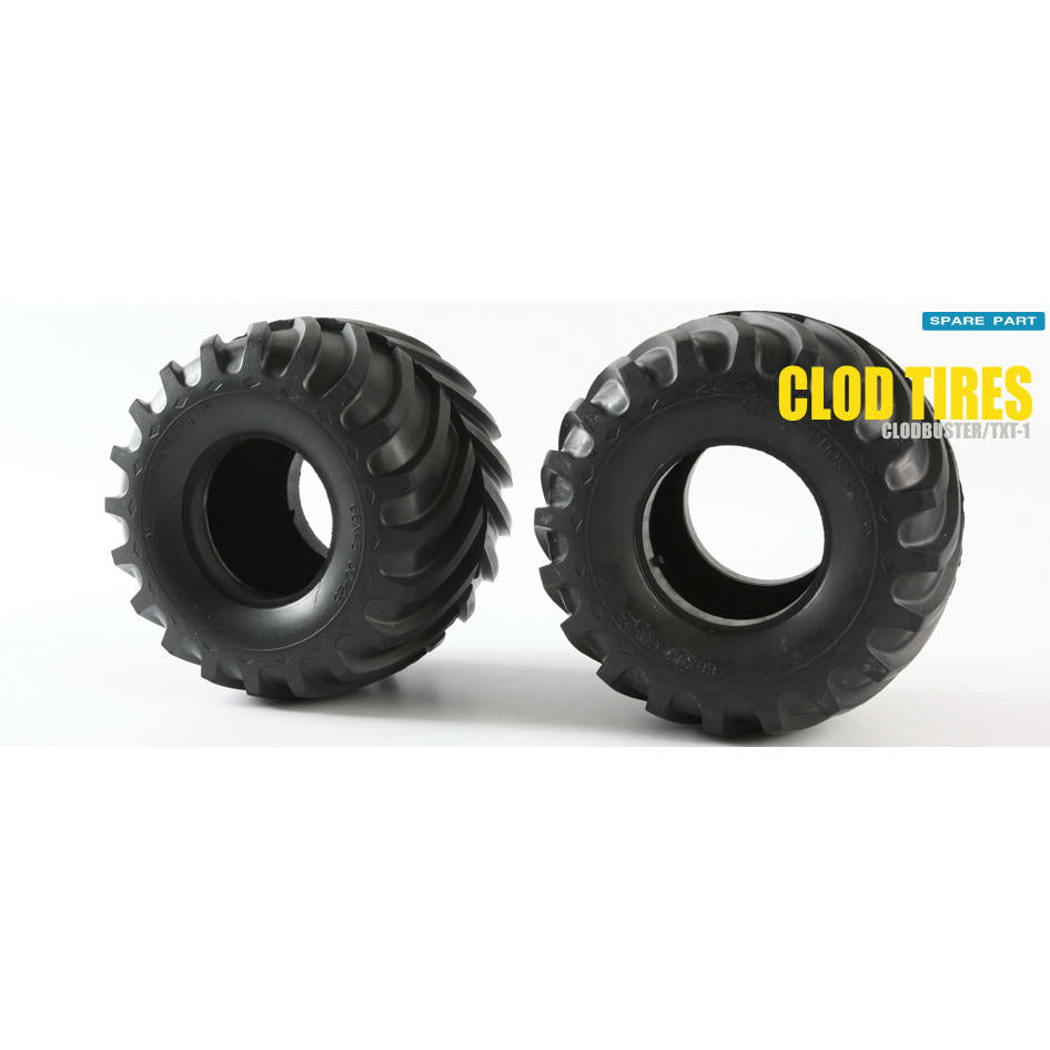 Image of Tamiya Cludbuster/TXT-1 V-Tread All Traction Monster Truck Tires (2pcs) TAM98052