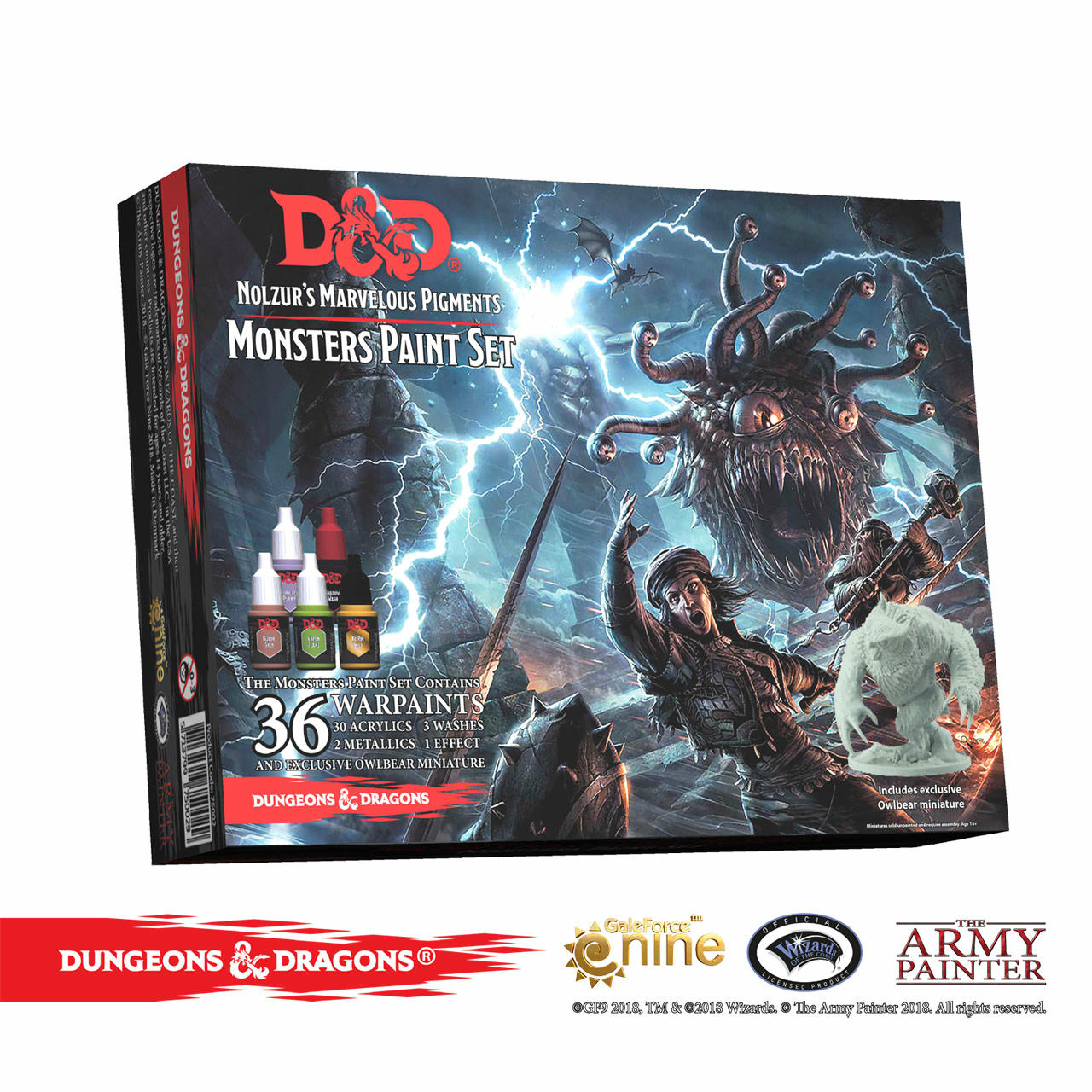 Image of Dungeons &amp; Dragons Nolzur`s Marvelous Pigments: Monster Paint Set