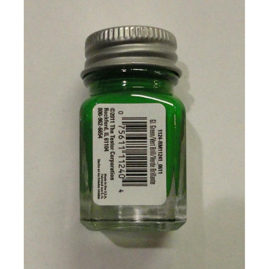 Image of Testors 1/4oz Green Enamel Model Paint TES1124TT