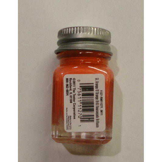 Image of Testors 1/4oz Orange Enamel Model Paint TES1127TT