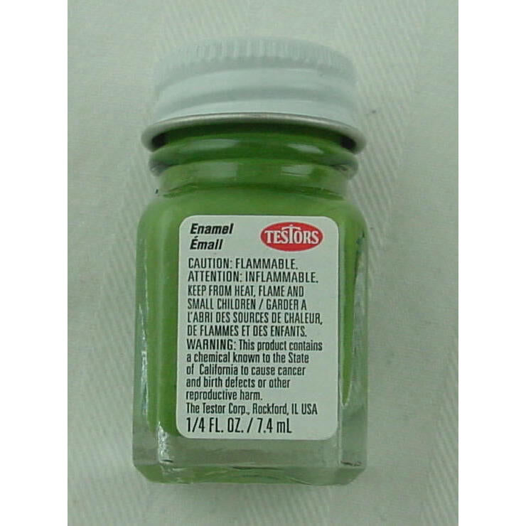 Image of Testors 1/4oz Flat Green Enamel Model Paint TES1164TT