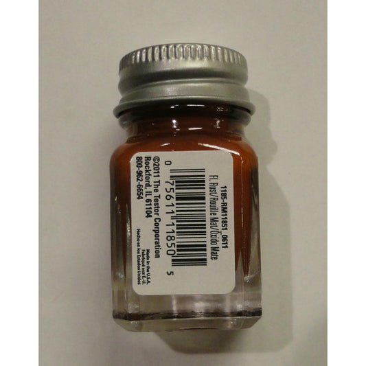 Image of Testors 1/4oz Rust Enamel Model Paint TES1185TT