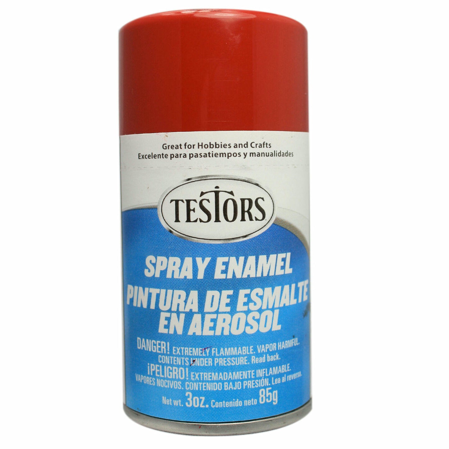 Image of Testors 3oz Dark Red Enamel Spray (Aerosol) Model Paint TES1204T