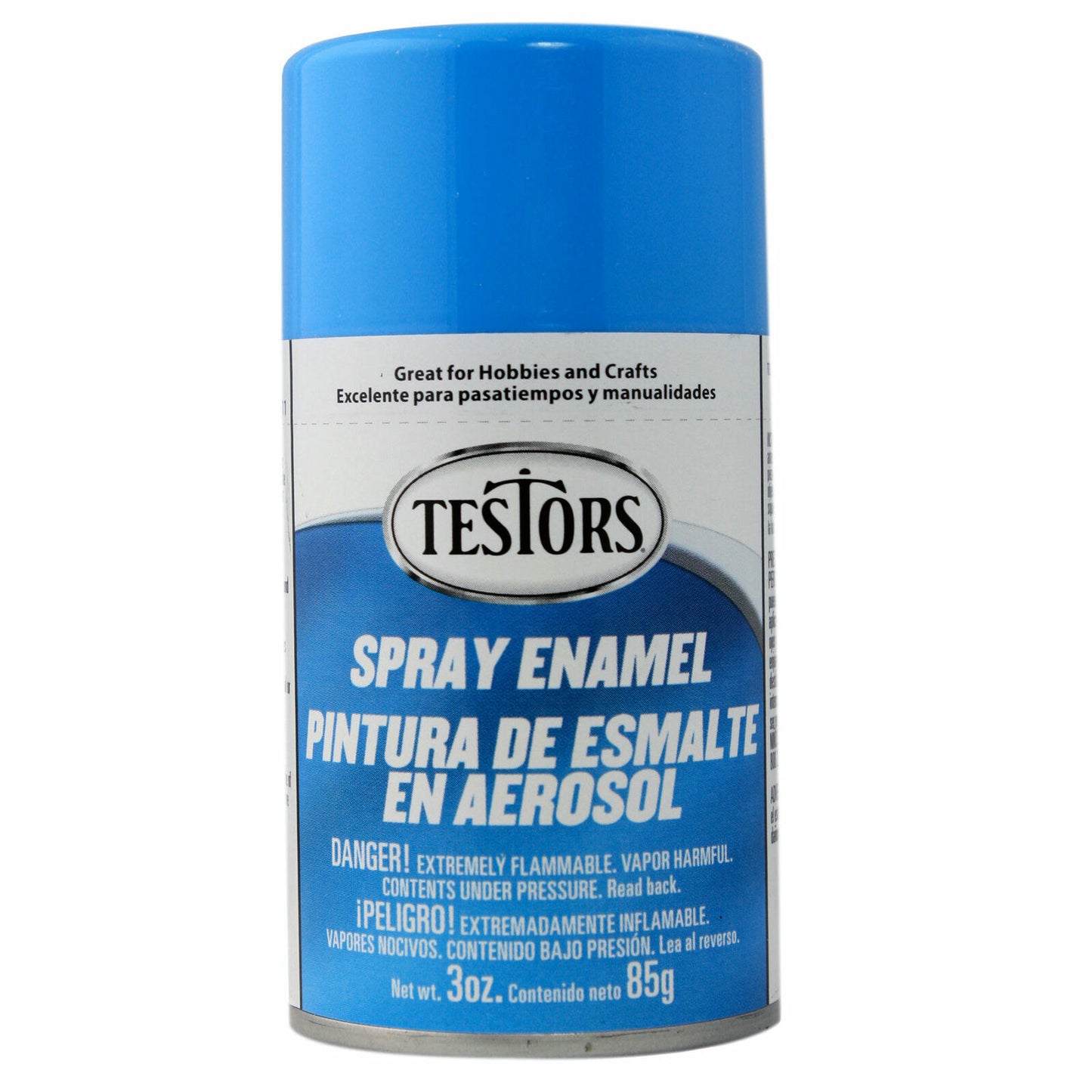 Image of Testors 3oz Light Blue Enamel Spray (Aerosol) Model Paint