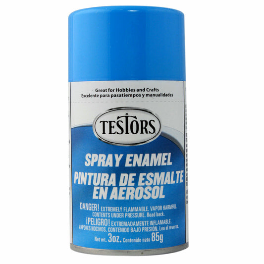 Image of Testors 3oz Light Blue Enamel Spray (Aerosol) Model Paint