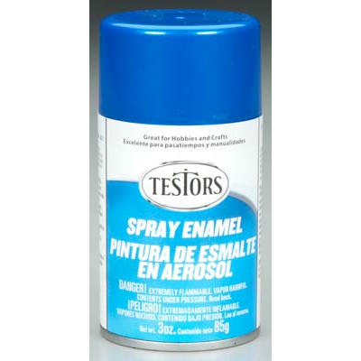 Image of Testors 3oz Artic Blue Metallic Enamel Spray (Aerosol) Paint TES1209T