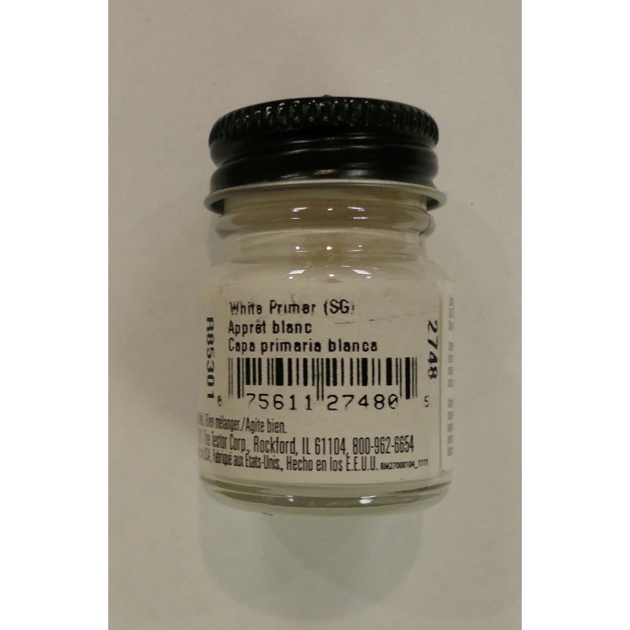 Image of Model Master 1/2oz White Primer R85301 Enamel Model Paint TES2748