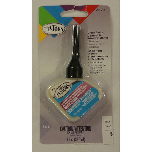 Image of Testors 1oz Liquid Clear Parts Cement (Glue) for Plastic Models TES281217