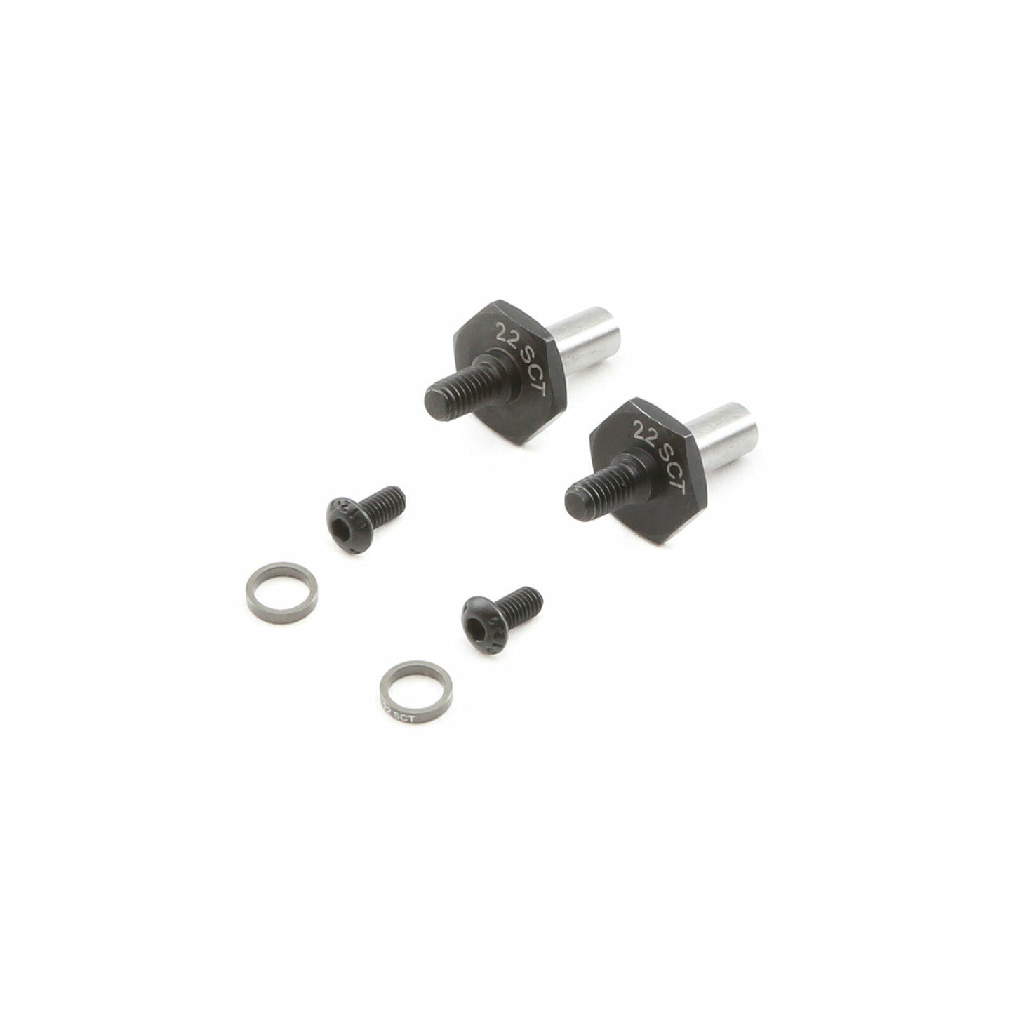 Image of Team Losi Racing 22SCT 3.0 12mm Hex Front Axle Set (2pcs) TLR232061