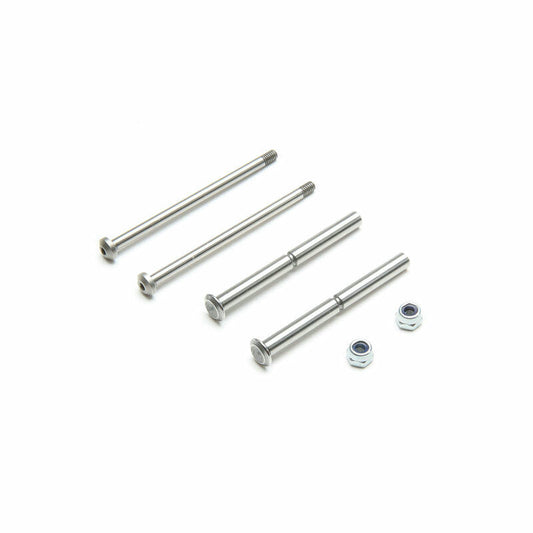 Image of Team Losi Racing 22 Polished Front Hinge Pins/King Pins Set TLR234098