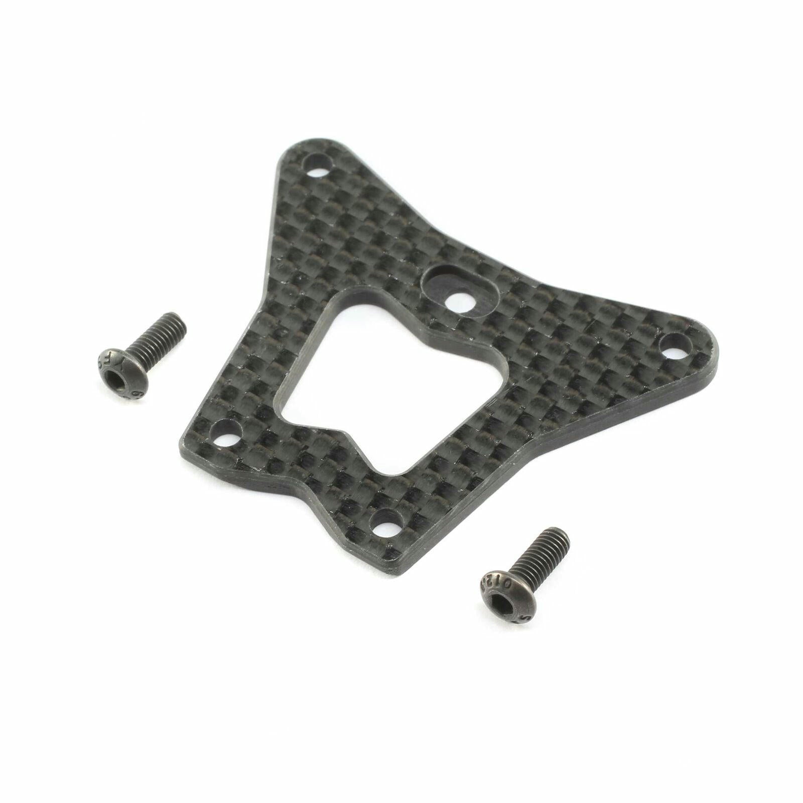 Image of Team Losi 22X-4 Buggy Carbon Fiber Front Steering/Gearbox Brace 331049