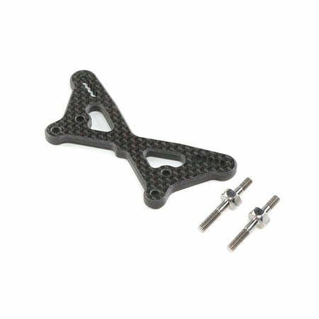 Image of Team Losi Racing 22 5.0 Buggy Carbon Fiber Front Shock Tower w/Titanium Standoff