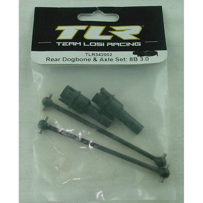 Image of Team Losi Racing 8ight-B 3.0 8B Buggy Rear Dogbone & Axle Set TLR342002