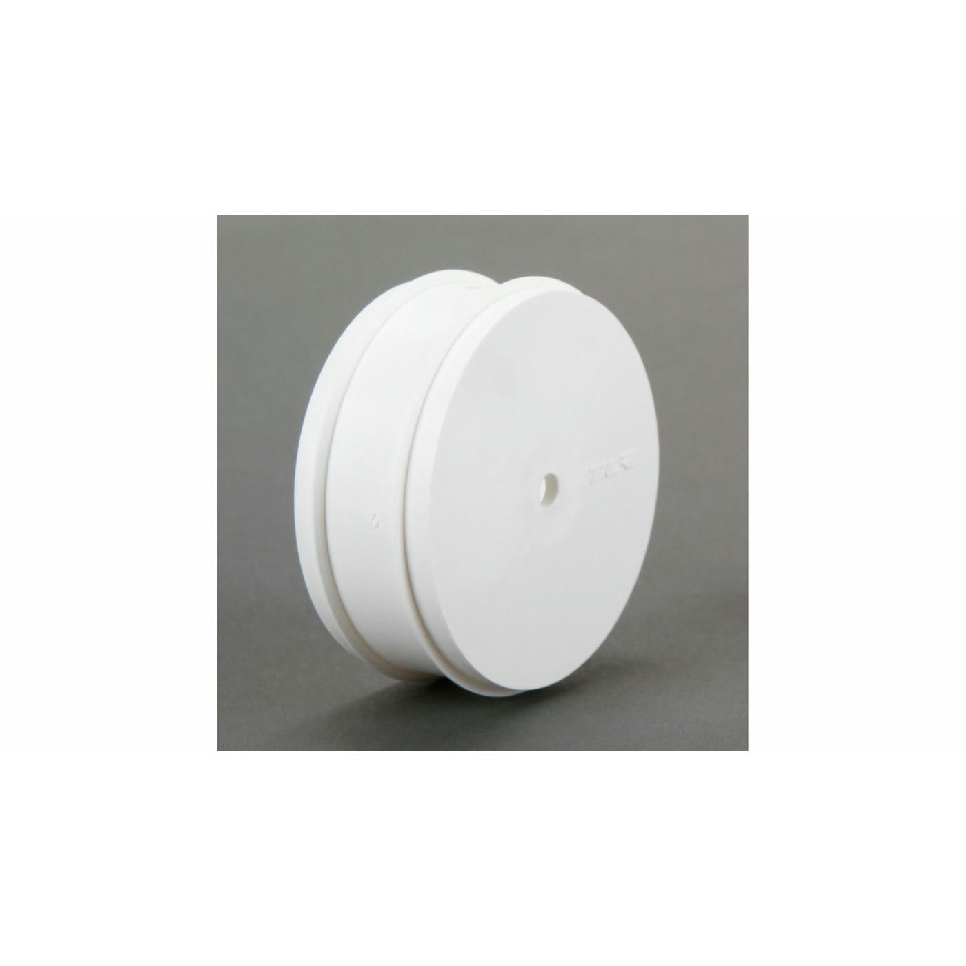 Image of Team Losi Racing 22 Buggy Narrow 61mm White Front Wheels (12mm Hex) TLR43011
