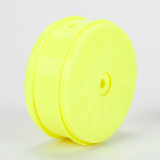 Image of Team Losi Racing 22-4 4WD Buggy 61mm Yellow Front Wheels (12mm Hex) TLR43014