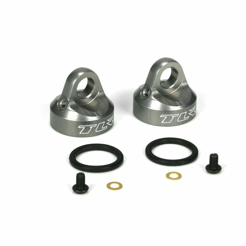 Image of Team Losi Racing Bleeder Shock Caps Aluminum (2pcs): TEN TLR5062