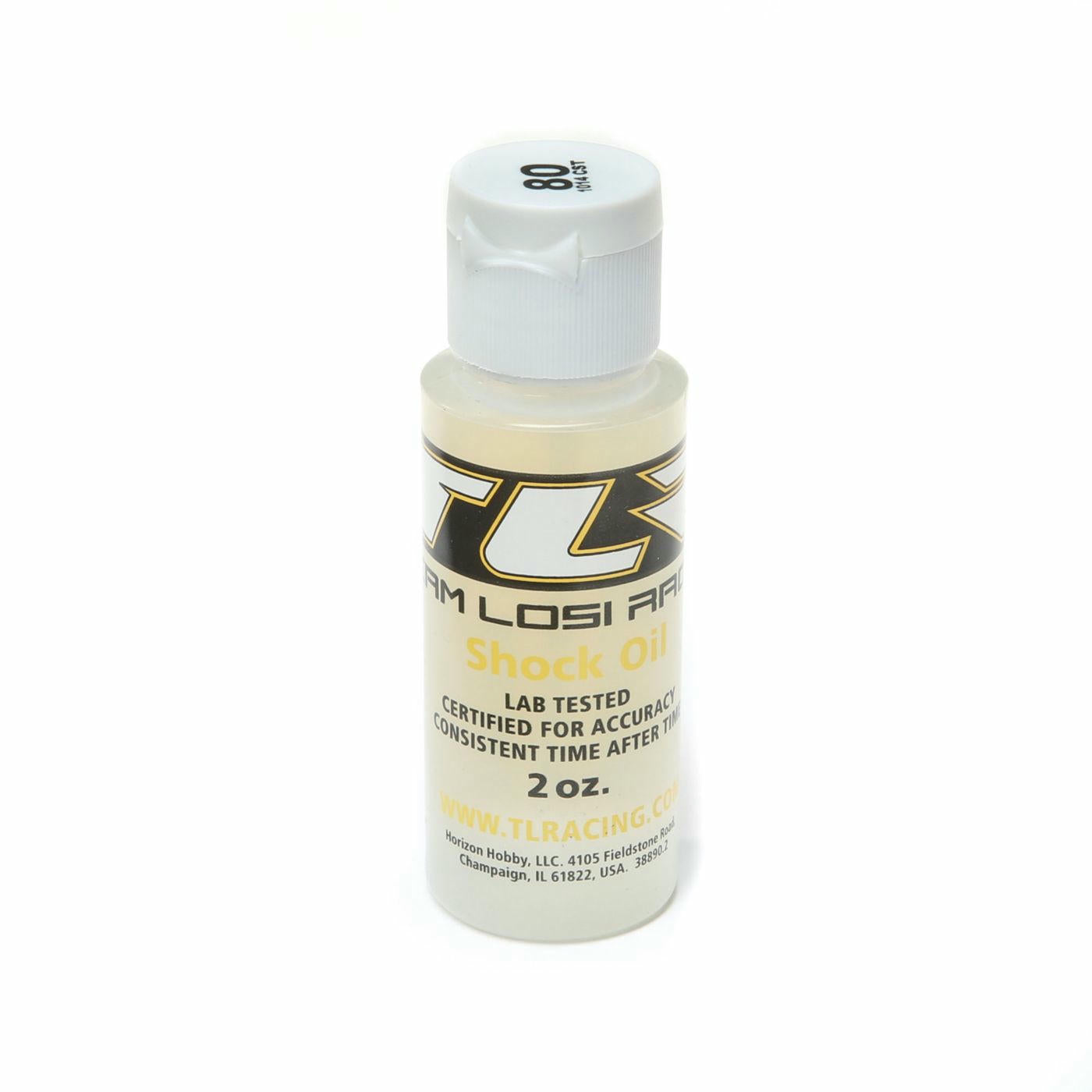 Image of Team Losi Racing Silicone Shock Oil 80wt/1014CST (2oz) TLR74016