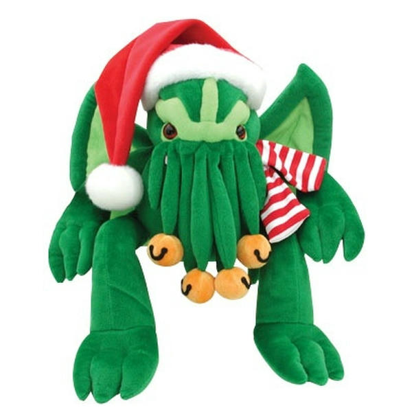 Toy Vault Santa Cthulhu Plush, Stuffed Holiday Edition Monster