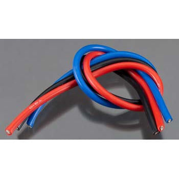 Image of TQ 10 Gauge Flexible Silicone Brushless Motor Wire Set 1 Ft each Black/Red/Blue