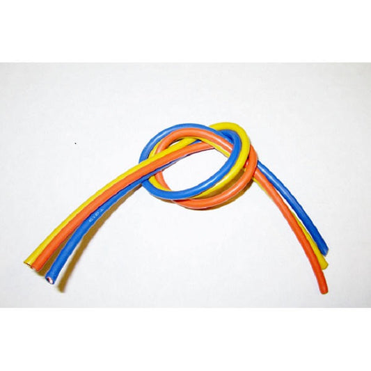 Image of 13 Gauge Super Flexible Wire- 1' ea. Blue, Yellow, Orange