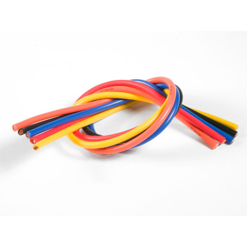 Image of 13 Gauge Super Flexible Wire- 1' ea. Black, Red, Blue,