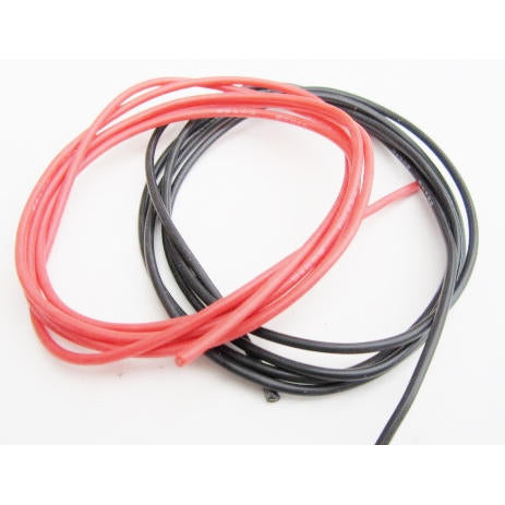 Image of 22 Gauge Super Flexible Wire- Black and Red 3'