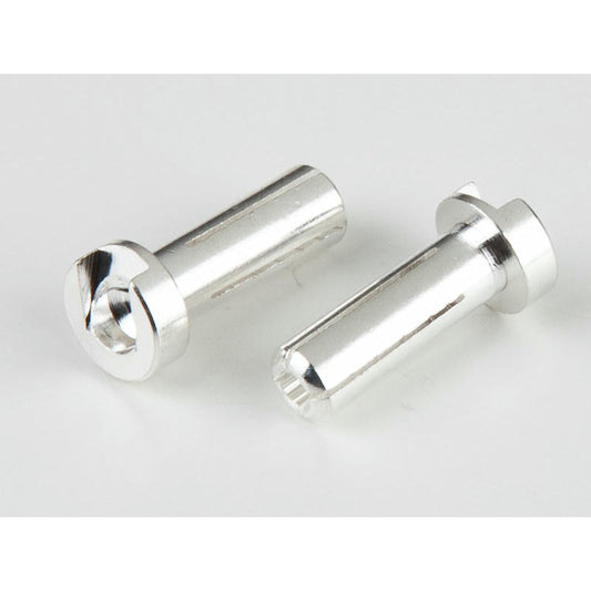 Image of TQ 4mm Low Profile Silver Plated Bullet Connectors (2pcs) TQW2504