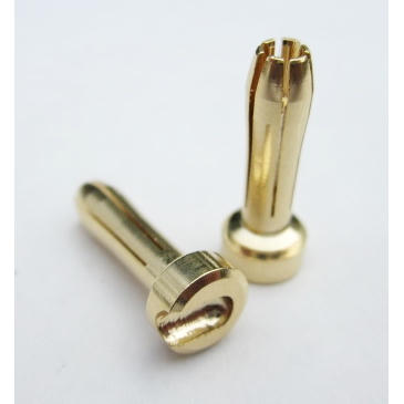 Image of 4mm HD Male Bullets (Charger Side, pr.) Gold