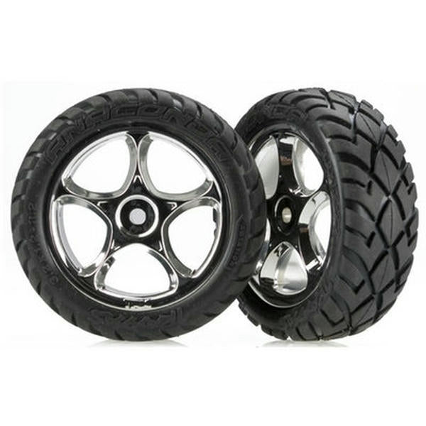 Image of Traxxas Bandit Front Mounted Anaconda 2.2 Tires on Tracer Wheels TRA2479R