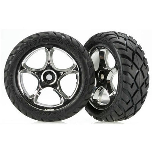 Image of Traxxas Bandit Front Mounted Anaconda 2.2 Tires on Tracer Wheels TRA2479R