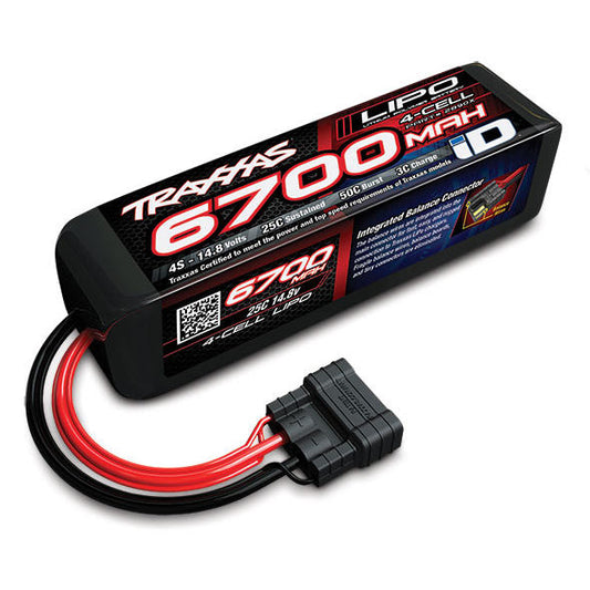 6700mAh 14.8v 4-Cell 25C LiPo Battery